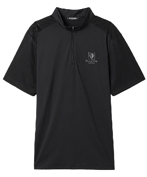 [블랙야크] 워크웨어 쿨 반집업 티셔츠_블랙 95